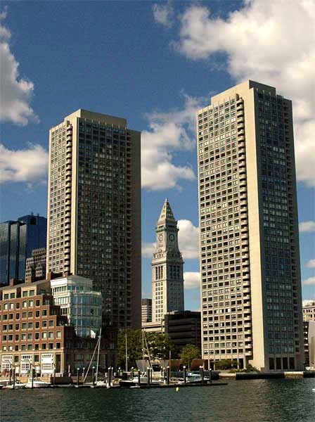 Old Custom House and Highrises, Boston