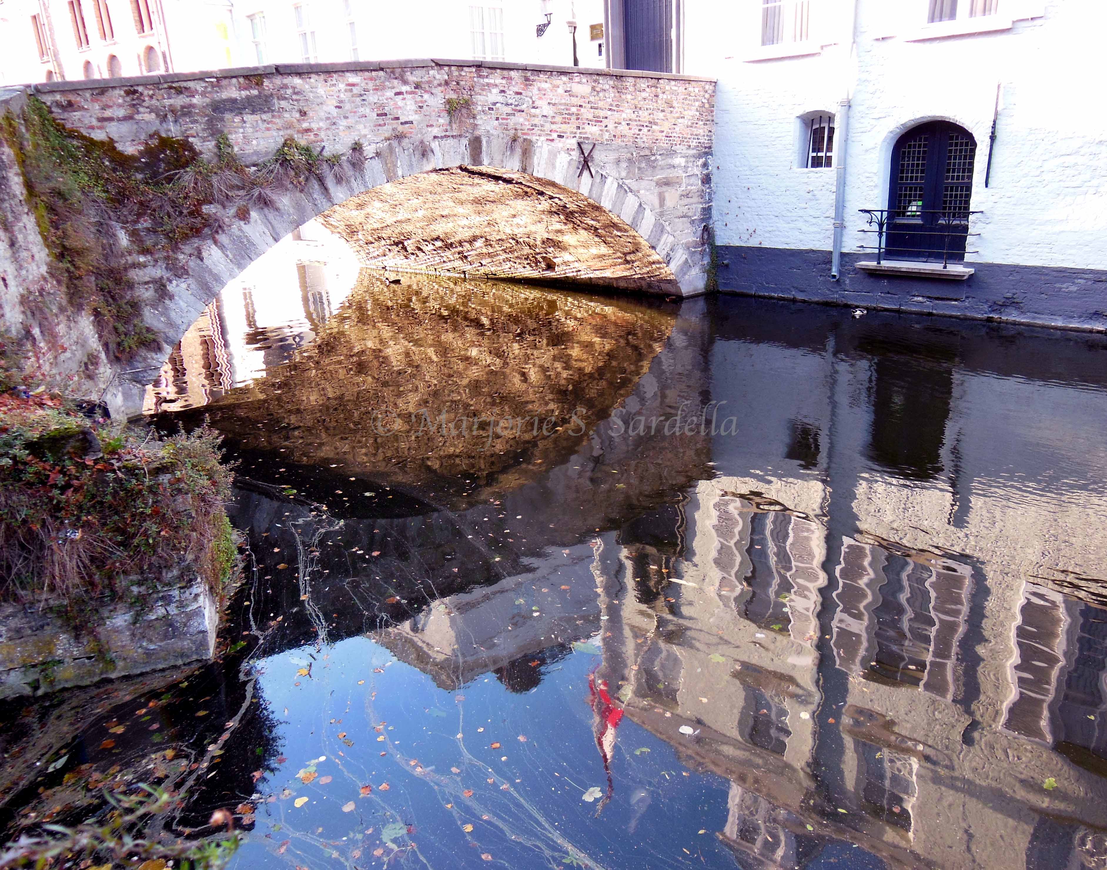 Arched Bridge Over the Canal ~ Bruges, Belgium